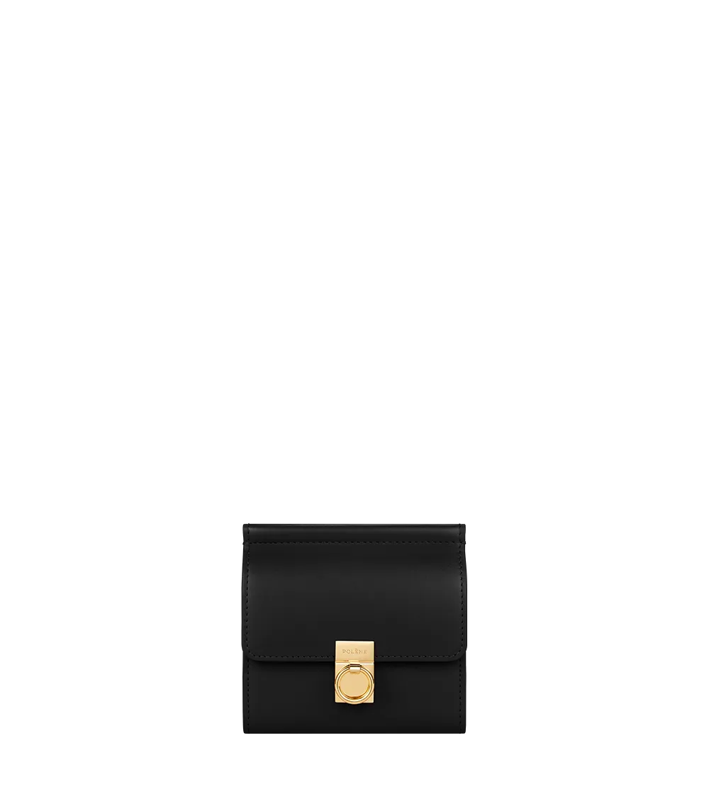 Premium Smooth Black No.7 Wallet