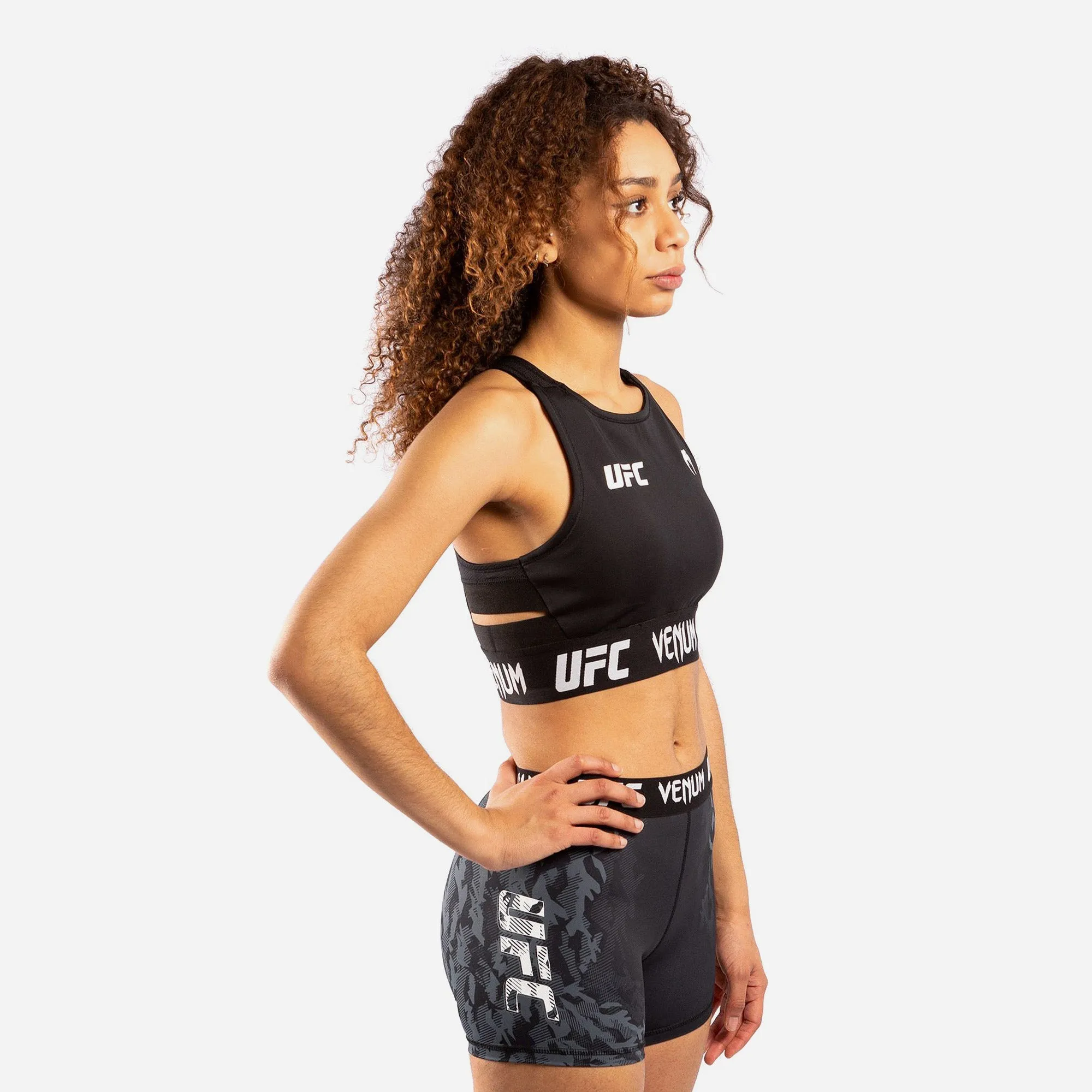 Áo Bra Thể Thao Nữ Venum Official Ufc Fight Week - Đen