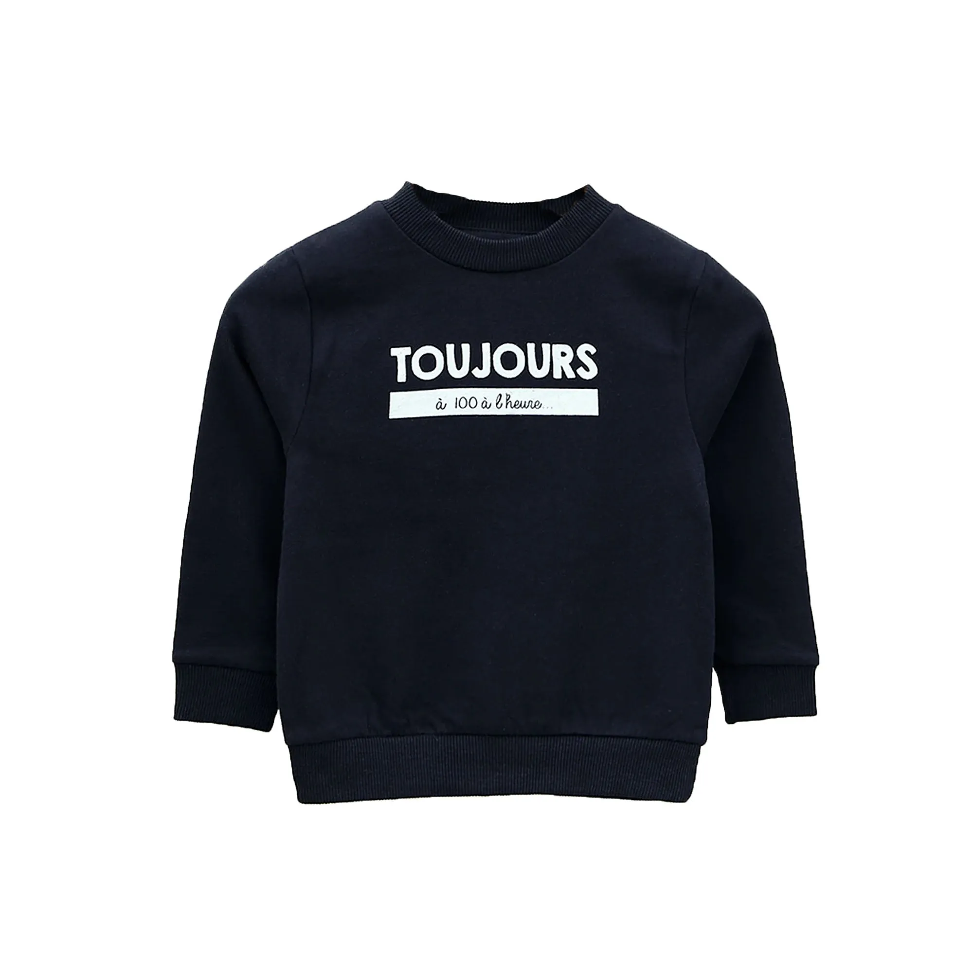 OR - Kids 'Dark Blue'  Graphic Message Printed Fleece Sweatshirt OR569