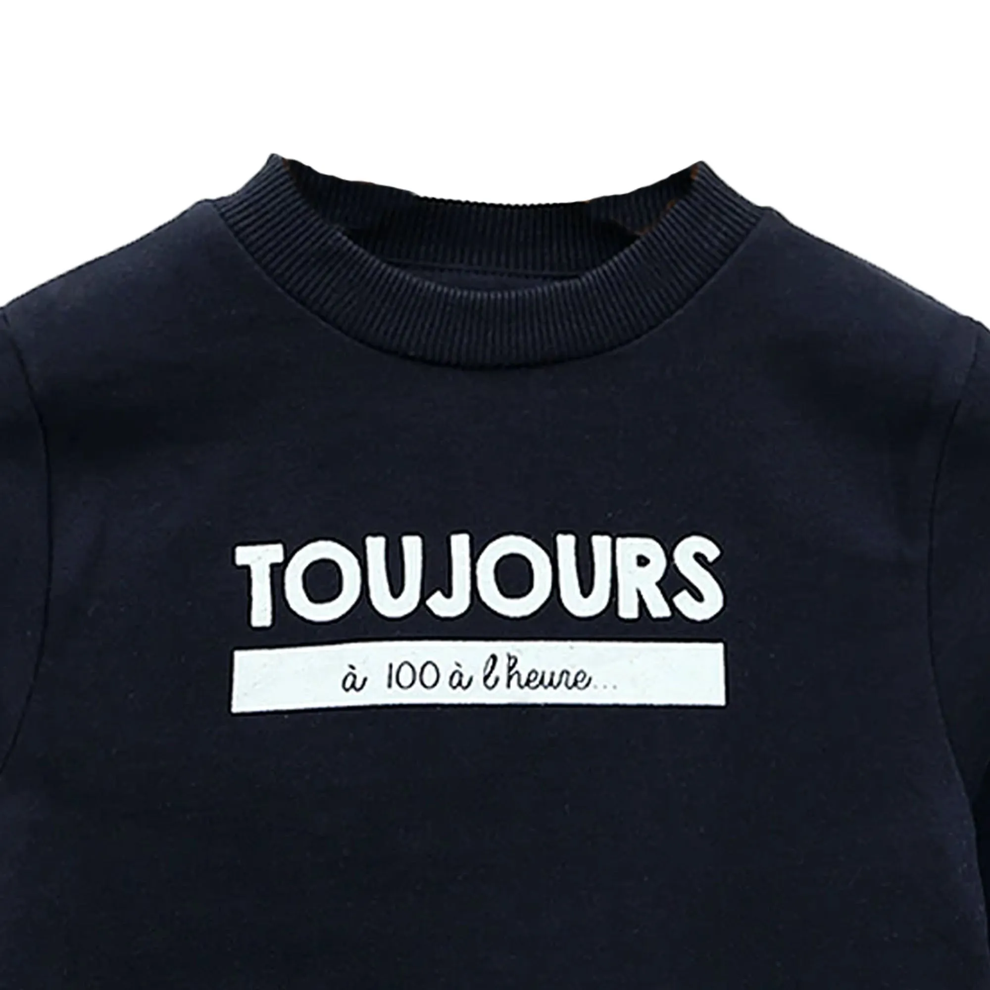 OR - Kids 'Dark Blue'  Graphic Message Printed Fleece Sweatshirt OR569