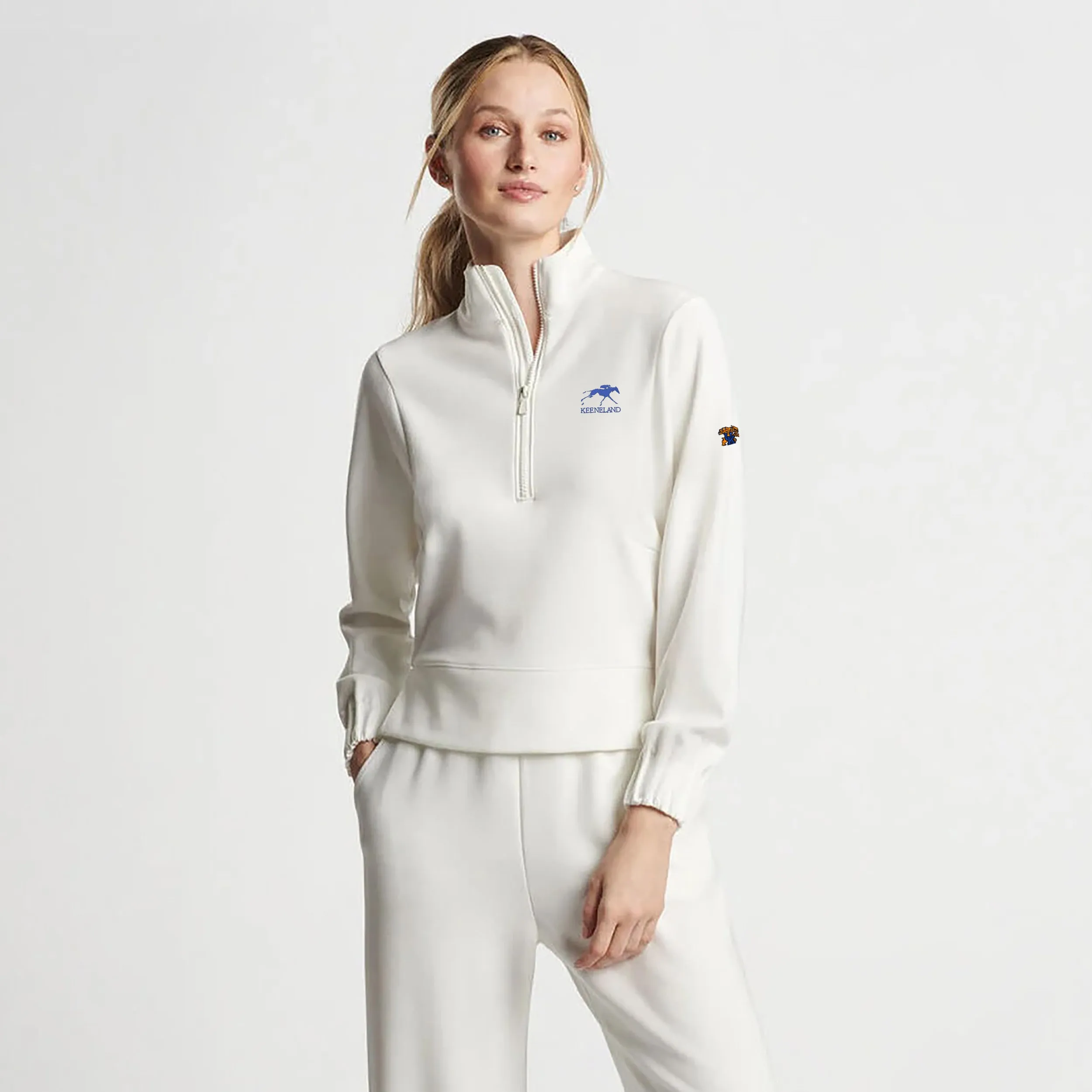 Peter Millar Keeneland Women’s UK Flora 1/2 Zip Pullover - Stylish and Comfortable Performance Top