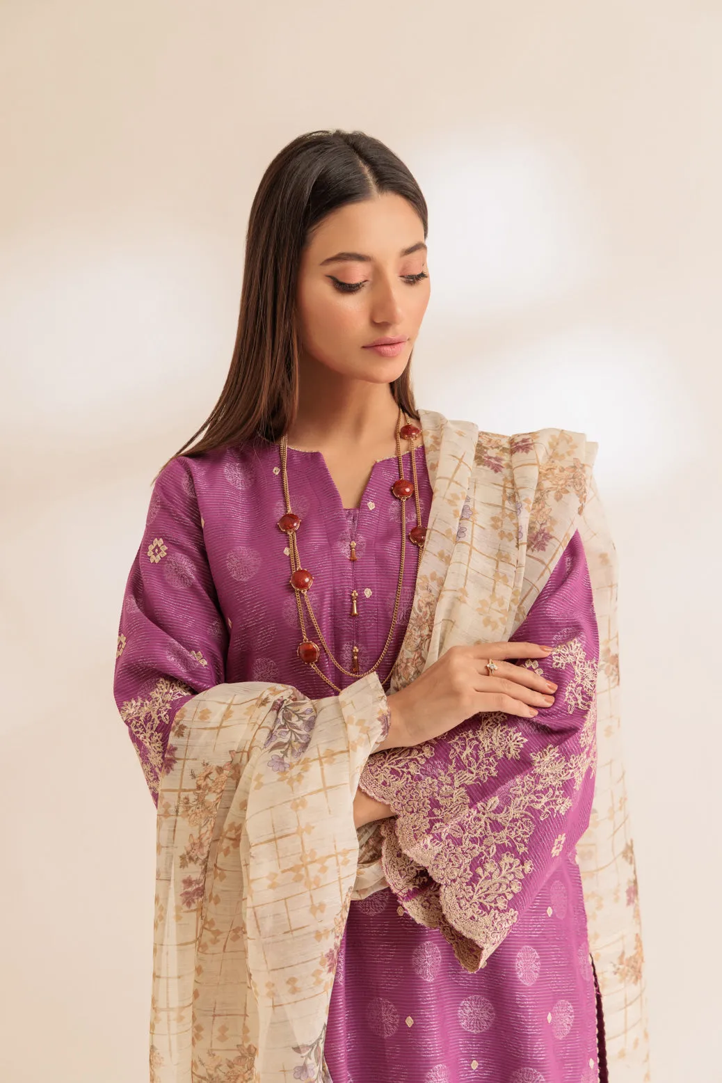 PINK-JACQUARD-3 PIECE (SS6243P08) BIN 77 R26