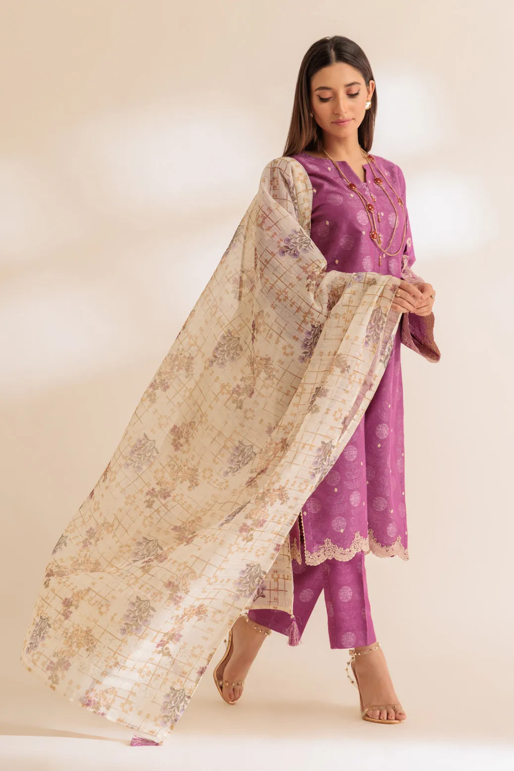 PINK-JACQUARD-3 PIECE (SS6243P08) BIN 77 R26