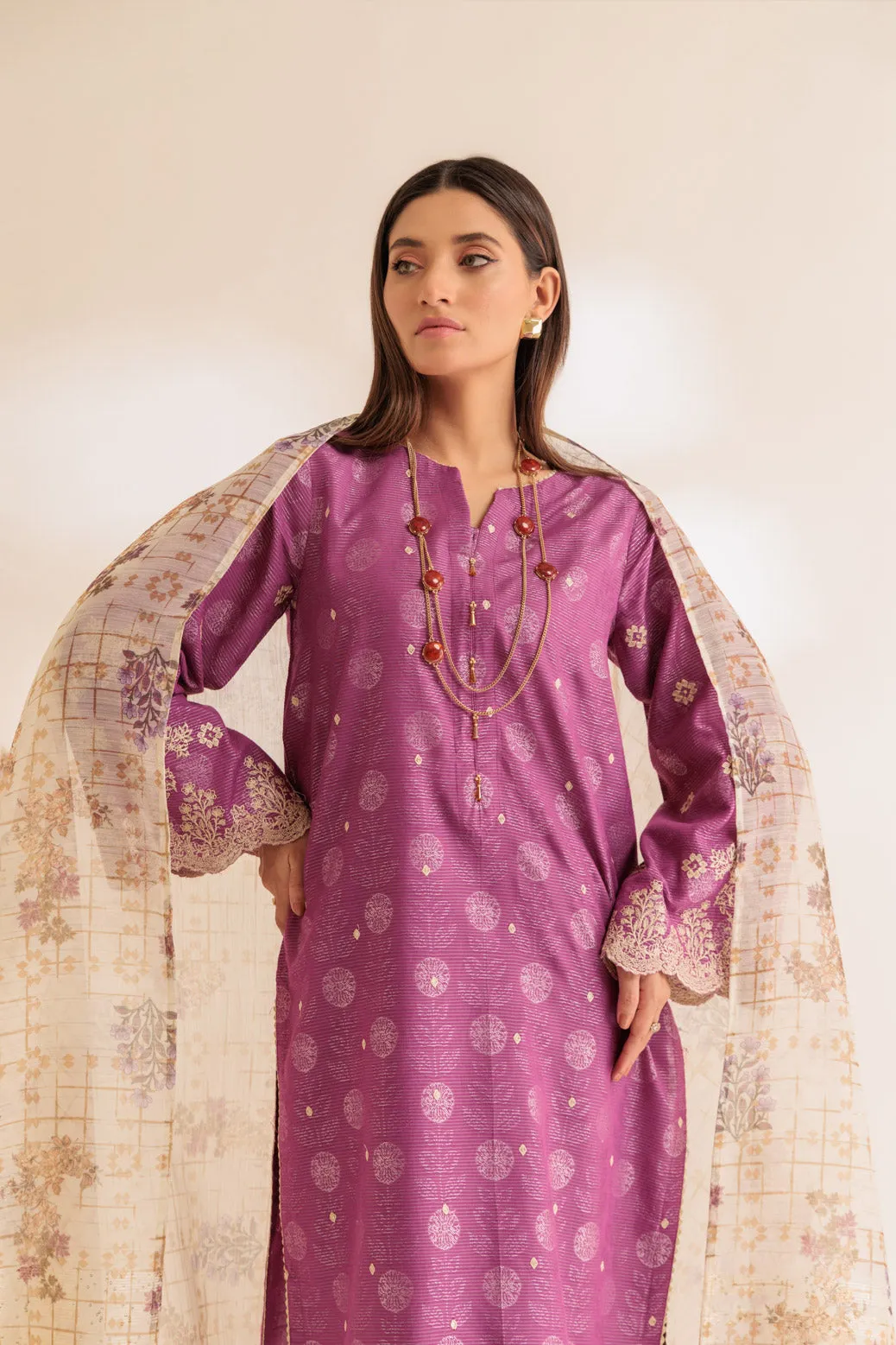 PINK-JACQUARD-3 PIECE (SS6243P08) BIN 77 R26