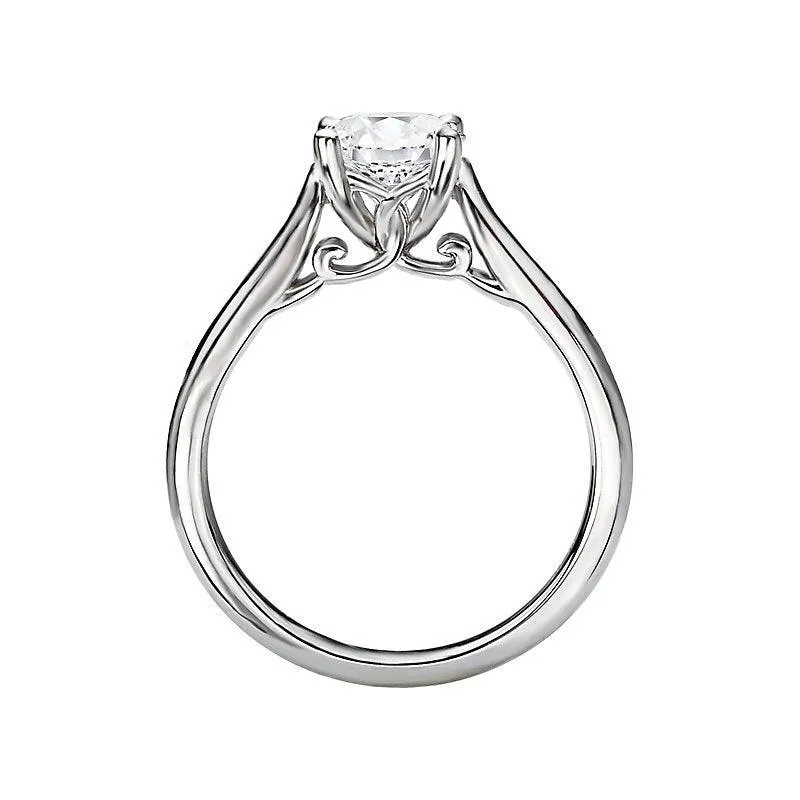 "The Charleston" Peg Solitaire Semi-Mount Diamond Ring