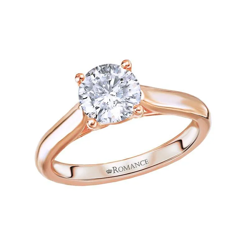 "The Charleston" Peg Solitaire Semi-Mount Diamond Ring
