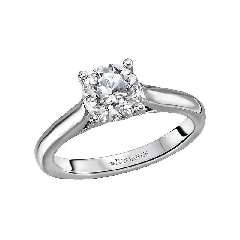 "The Charleston" Peg Solitaire Semi-Mount Diamond Ring