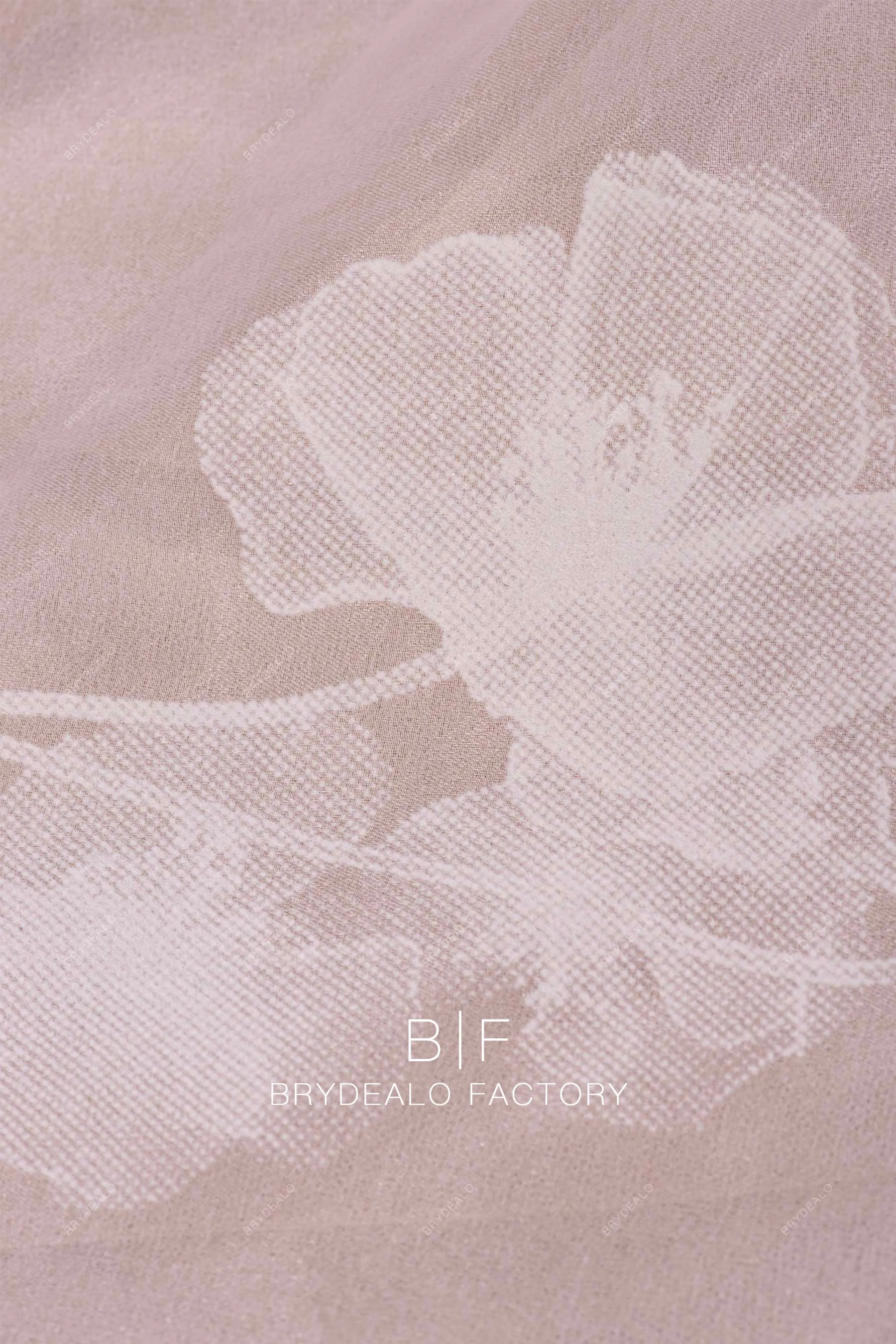Soft Lotus Velvet Print Organza Fabric Online