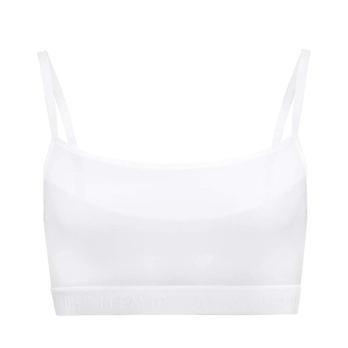 Supportive Power Mesh Bralette White