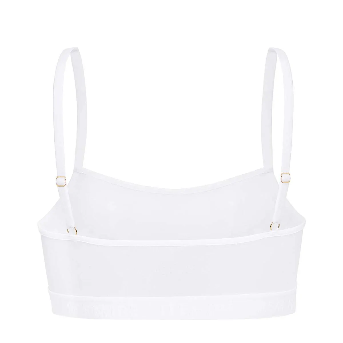 Supportive Power Mesh Bralette White
