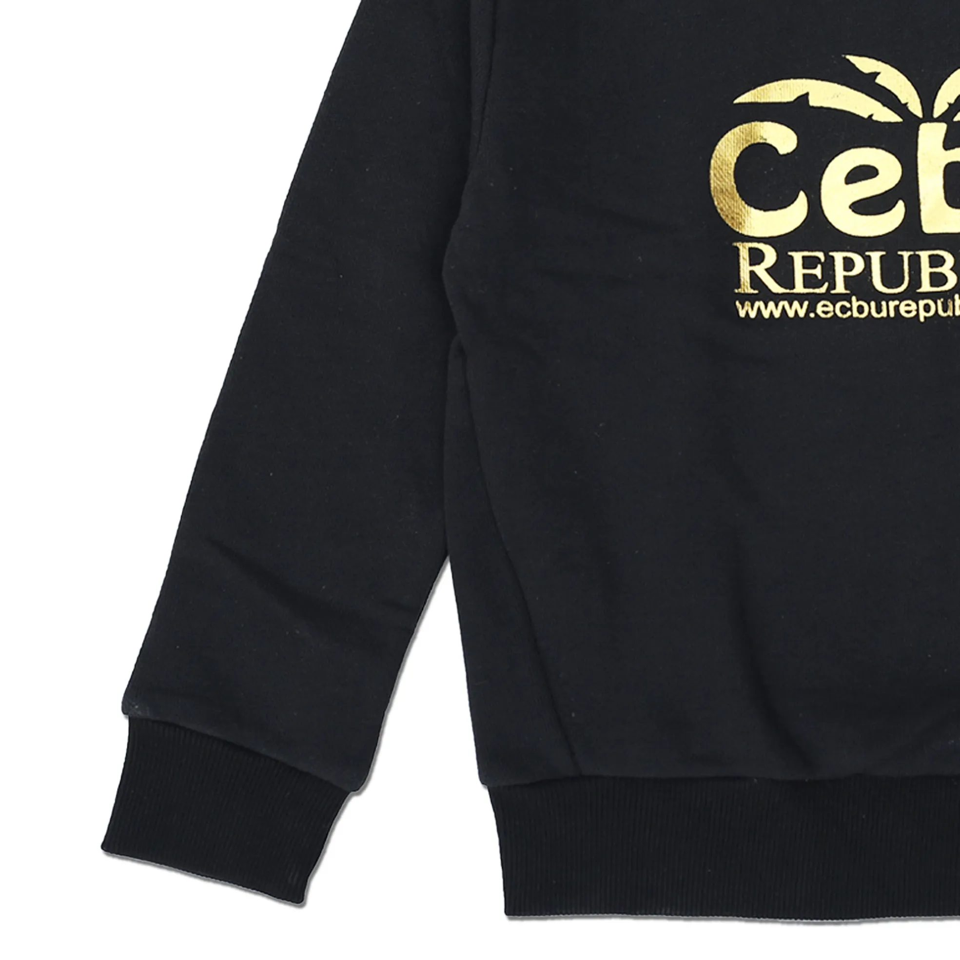 TAPE.A.LOEIL - Kids 'Black' Crew Neck CEBU Printed Sweatshirt TO1184