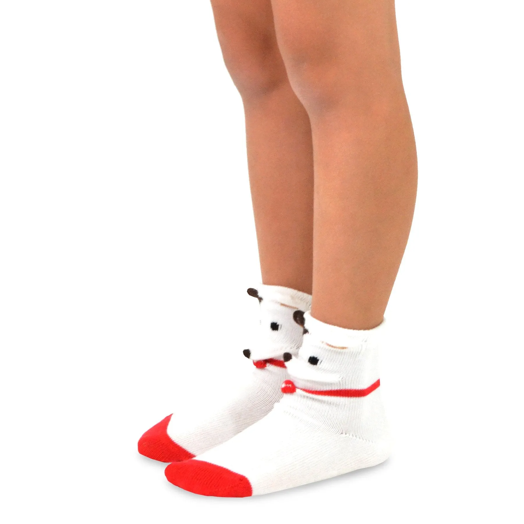 TeeHee Socks Kid's Dog Cotton Short Crew (K1512)