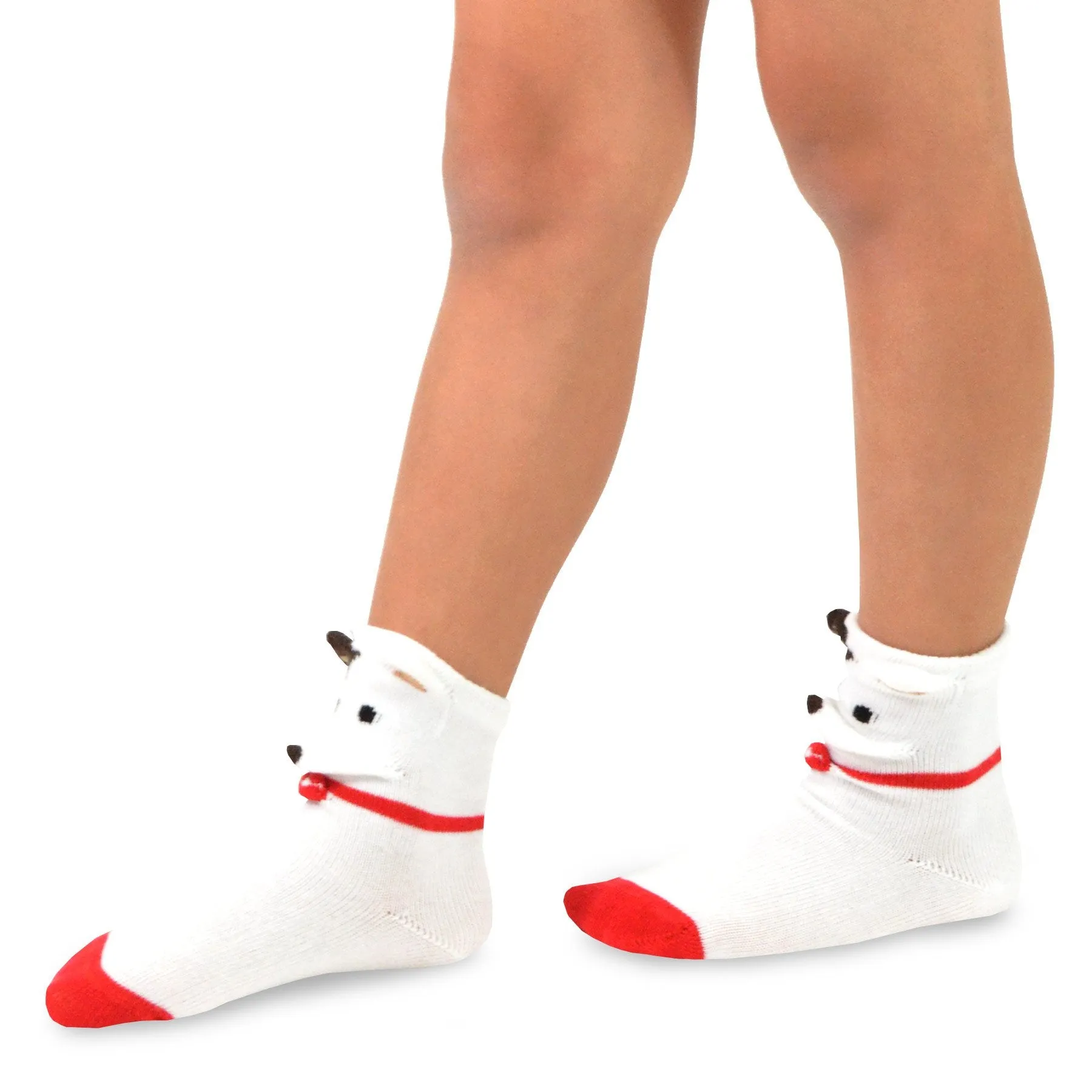 TeeHee Socks Kid's Dog Cotton Short Crew (K1512)