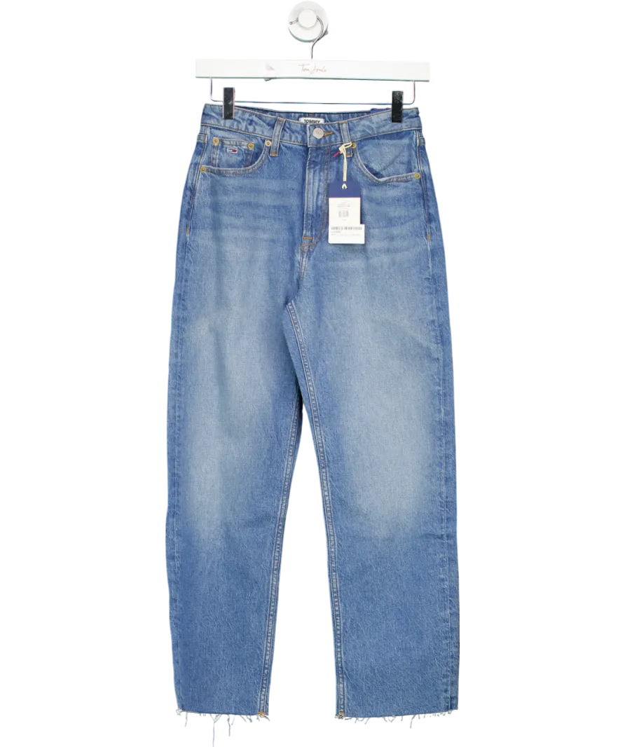 Tommy Hilfiger Blue High Rise Straight Ankle Jeans - Length 30" W26