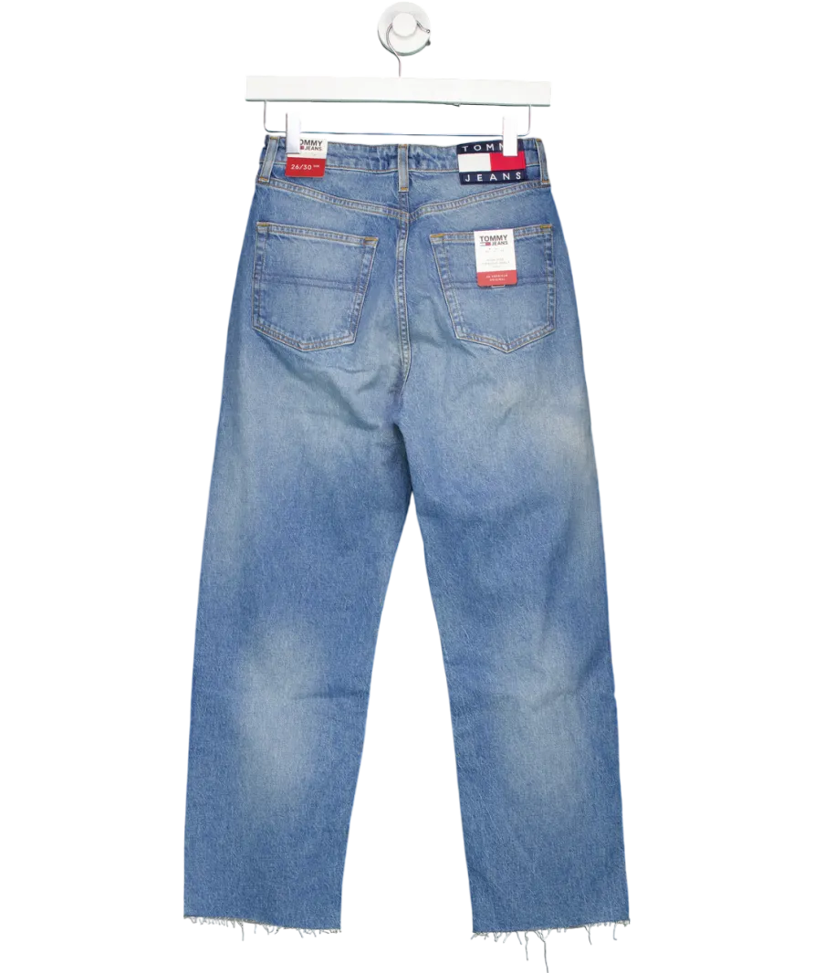 Tommy Hilfiger Blue High Rise Straight Ankle Jeans - Length 30" W26
