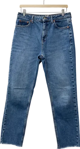 Topshop Blue Straight Leg Jeans W30