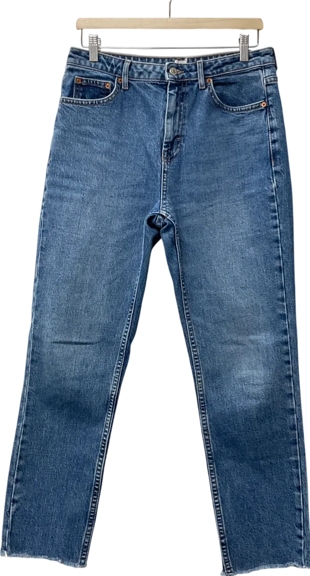Topshop Blue Straight Leg Jeans W30