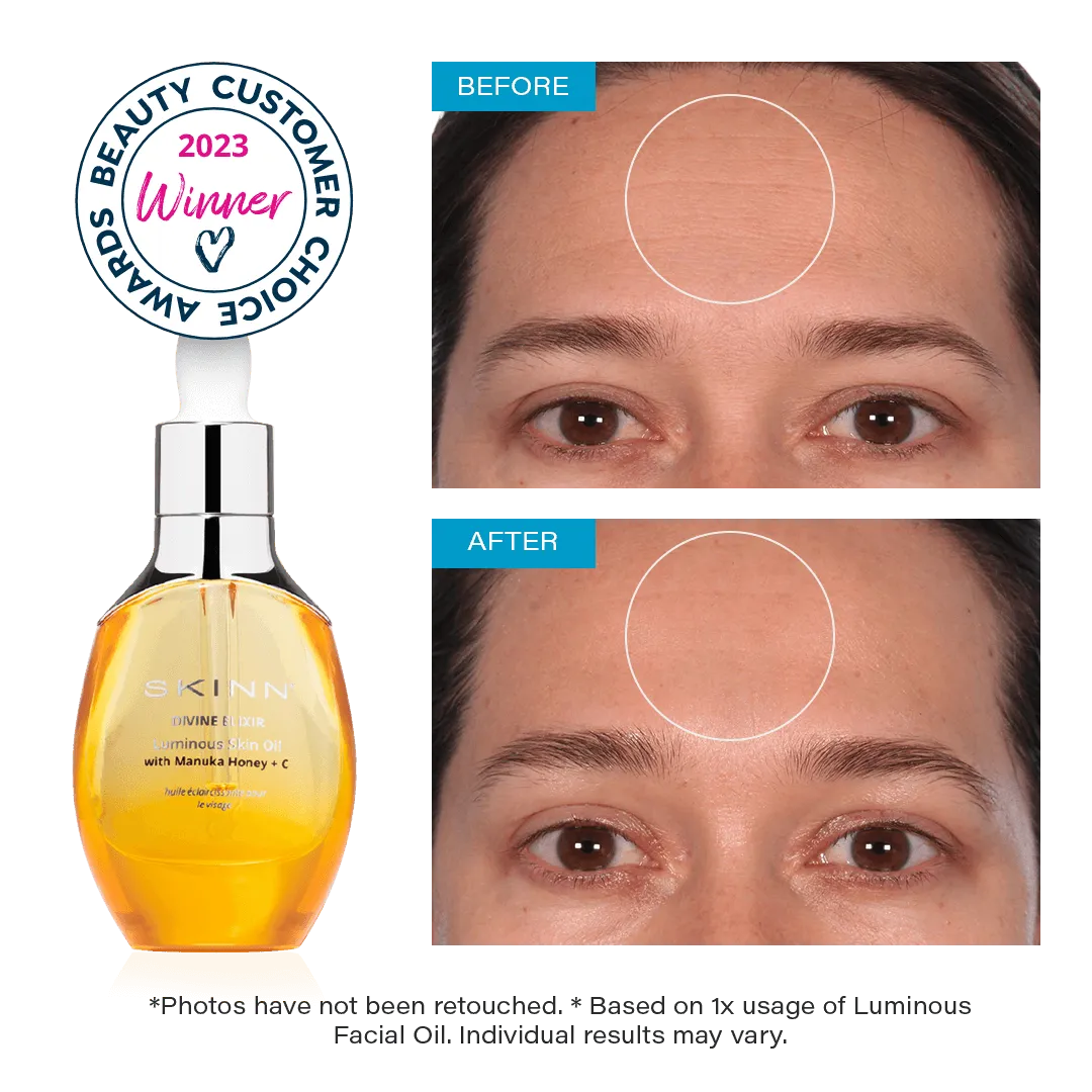 Ultimate Glow Kit - Luminous Facial Oil 1 oz   Cryo Roller