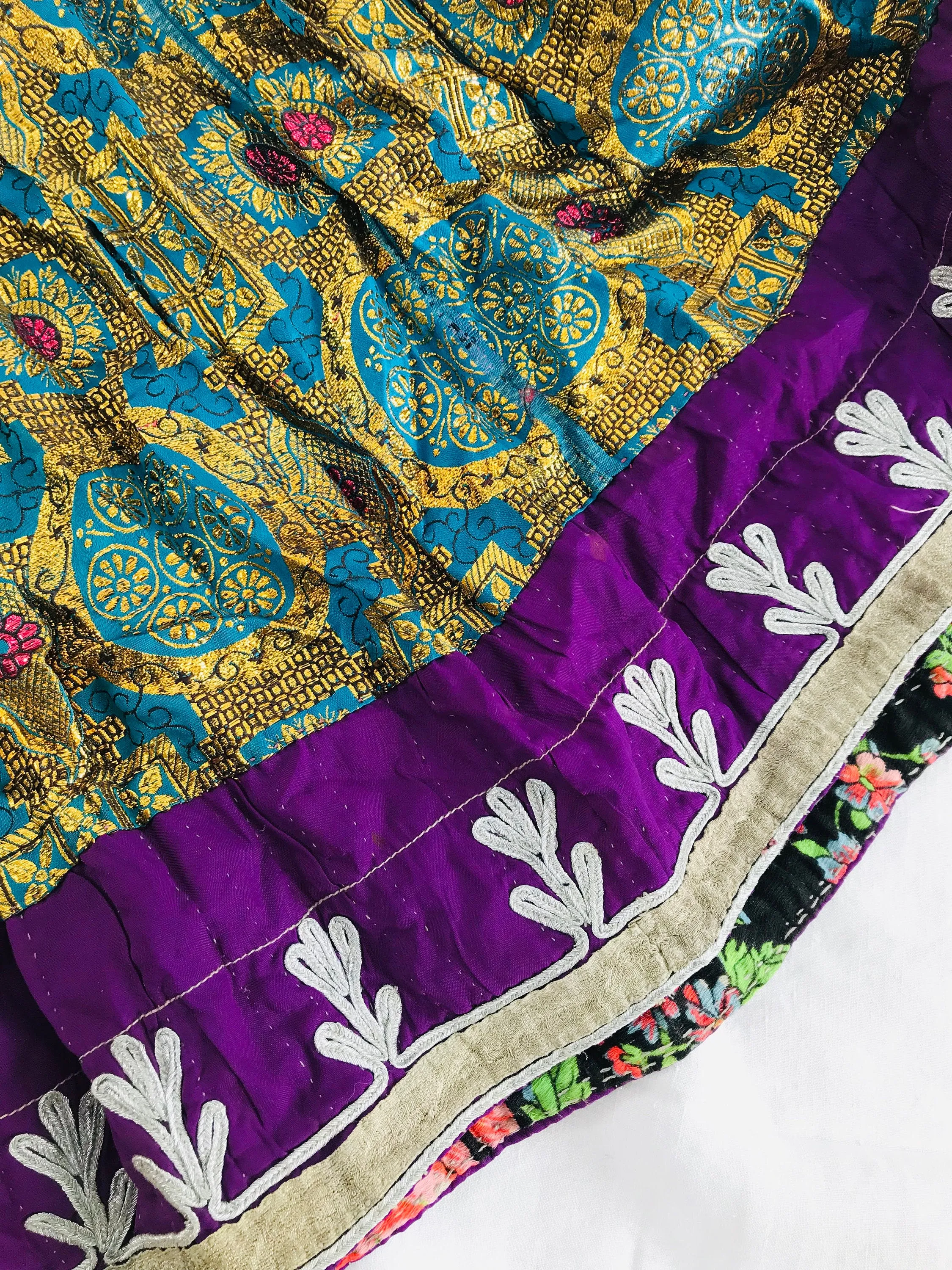 Vintage Kuchi Hand-Embroidered Dress. Fits up to Size M