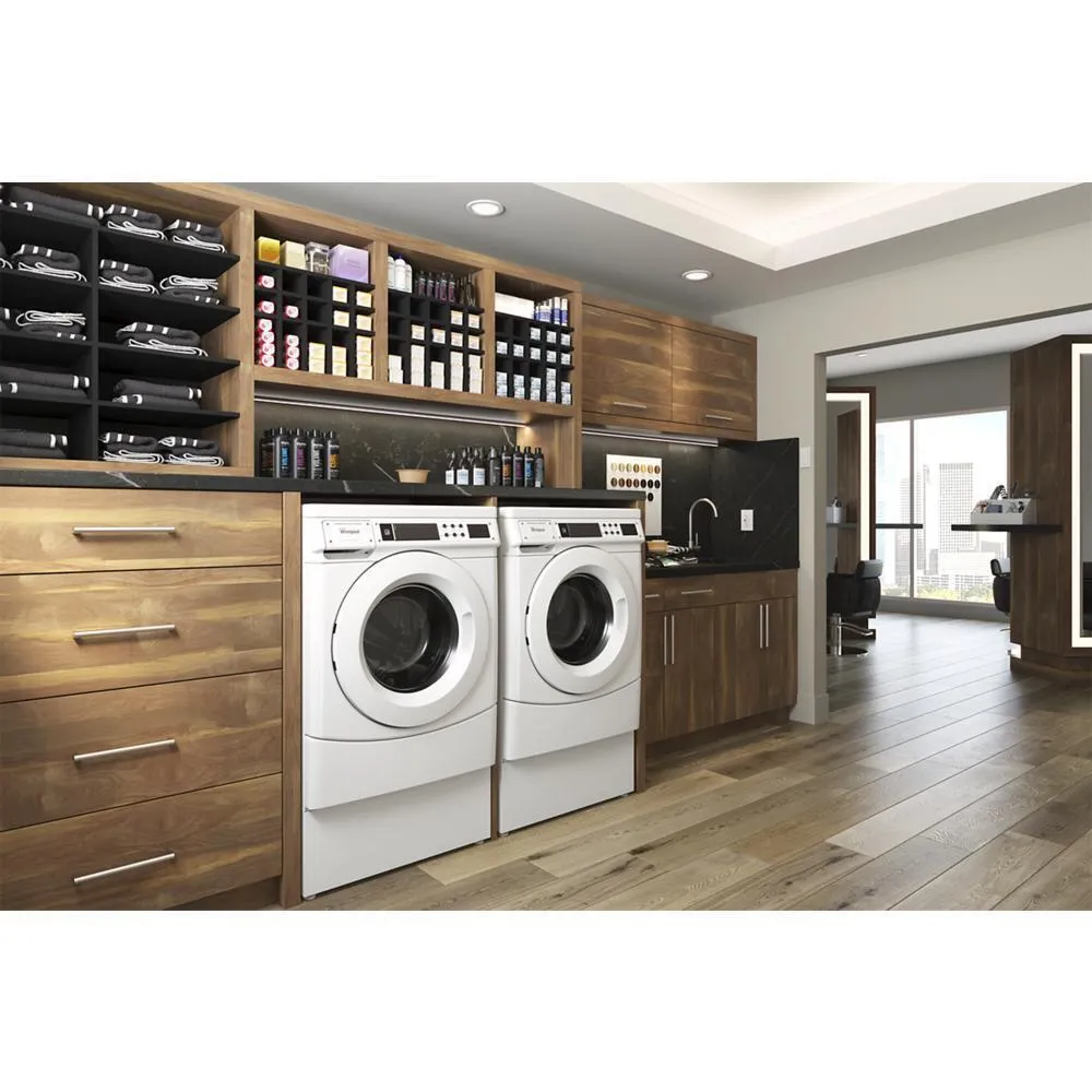 Whirlpool CED9160GW 27" Commercial Electric Front-Load Dryer, Non-Vend