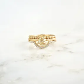Yellow Pear Diamond Ring - 14k Pear Cut Fancy Yellow Diamond Ring - Pear Diamond Engagement Ring